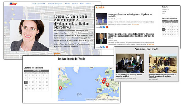 Interface du site http://www.developpement2015.fr Interface du site http://www.developpement2015.fr