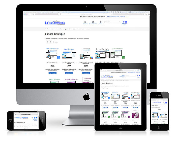 Site responsive design - différents terminaux Site responsive design - différents terminaux